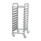 Baker Stainless Steel Single Gastronorm Trolley W/ 20 X 460X330mm Aluminium Pans