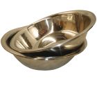 New 2Pcs 62cm Mixing Bowl Food Grade 201 Stainless Steel Chef Kitchen Bulk
