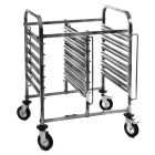 6 Level Bakery Trolley Suits Tray Size 40X60cm. Capacity 12 Trays. Deal Includes 12 Trays