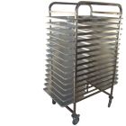 15 Level Bakery Trolley Suits Tray Size 40X60cm. Capacity 30 Trays. Deal Includes 30 Trays