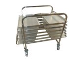Bakery Trolley  6 Level Suits Tray Size 40X60cm. Capacity 12 Trays. Deal Includes 12 Trays