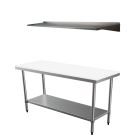New 1200X390mm #430 Grade Stainless Steel Bbq Narrow Work Bench ,1Xwallshelf