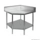 0900-6-WBCB/H - Corner Workbench With 100mm Splashback, 900X900X900mm