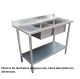 Economic 304 Grade Stainless Steel Double Sink Benches 600mm Deep 1800-6-DSBR HY