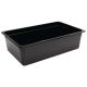 Vogue Black Polycarbonate 1/1 Gastronorm Container 150mm U456