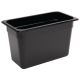 Vogue Black Polycarbonate 1/3 Gastronorm Container 200mm U465