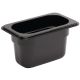 Vogue Black Polycarbonate 1/9 Gastronorm Container 100mm U473
