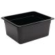 Vogue Black Polycarbonate 1/2 Gastronorm Container 150mm U460