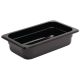 Vogue Black Polycarbonate 1/4 Gastronorm Container 65mm U466
