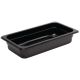 Vogue Black Polycarbonate 1/3 Gastronorm Container 65mm U462