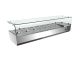 1.6M PIZZA PREPARATION FRIDGE SALAD BAR SALADETTE BAIN MARIE PREP BENCH W/ GLASS