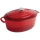 Vogue Red Oval Casserole Dish 5Ltr GH313