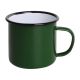 Olympia Enamel Mugs Green 350ml (Pack of 6) DC396