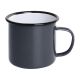 Olympia Enamel Mugs Grey 350ml (Pack of 6) DC397