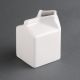 Olympia Whiteware Porcelain Milk Jug Carton 155ml Pack of 6