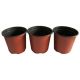 300 Round Plastic Thermoformed Nursery Garden Plants Double Colour Pot 160X140mm