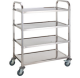 4 Tier Stainless Steel Serving Utility Cart Trolley