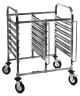 6 Level Bakery Trolley Suits Tray Size 40X60cm. Capacity 12 Trays. Deal Includes 12 Trays