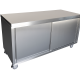 Commercial Stainless Steel Work Prep Cabinet Table 2400 X 600 With Sliding Door