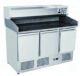 Atosa Three Doors Pizza Table Fridge Without Top Vrx 1365mm ESL3852