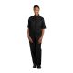 Le Chef Contemporary Unisex Prep Shirt Black XXL BB142-XXL