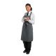 Le Chef Bib Apron Storm Grey BB153