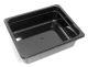Robinox Black Polycarbonate Gastronorm Pan - 1/2 Size, 100mm Deep B12100