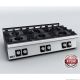 Bench Top 6 Gas Burners C-G760H