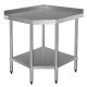 Vogue Stainless Steel Corner Table 600mm CB907