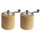Olympia Bamboo Salt & Pepper Mill Grinder Set CE246