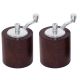 Olympia Dark Wood Salt & Pepper Mill Grinder Set CE247