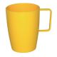 Kristallon (Pack of 12) Polycarbonate Handled Cups Yellow 284ml CE286