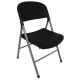 Bolero Foldaway Utility Chairs Black (Pack of 2) CE693