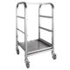Vogue 3 Tier Glass Racking Trolley for 425mm Baskets CL269