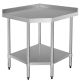 Stainless Steel Corner Bench W/ Splash Back 900X610X900mm Commercial Kitchen