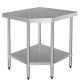 Food Grade Stainless Steel Ss 304 Corner Bench Flat Top Table 762X1000X900 E0