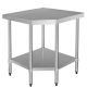 1000X762X1000mm #304 Stainless Steel Food Prep Corner Bench