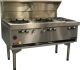 Goldstein Chinese Cooking Ranges - Air Cooled - 2 Woks With 2 Gas Side Burners - Gas - Floor Models CWA2B2