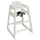 Bolero Wooden High Chair Antique White Finish DL833