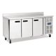 Polar Counter 3 Door Fridge with Upstand 417 Ltr DL915-A