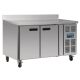 Polar Counter 2 Door Freezer with Upstand 282 Ltr DL916-A