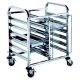 Double 6 Level Gastronorm Gn Trolley Suits Gn 1/1 Gn 2/3 Gn 1/2 Gn 1/3. Capacity 12 Gn 1/1