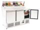 Atosa Three Doors Open Top Saladette Fridge 1365mm ESL3853