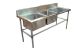 2100X600mm Double Left Bowl Kitchen Sink Stainless Steel