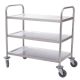 Vogue Stainless Steel 3 Tier Clearing Trolley Small F993
