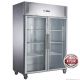 Fed-X S/S Two Full Glass Door Upright Freezer XURF1200G2V