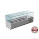 FED-X Flat Glass Salad Bench - XVRX1200/380