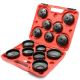 14Pc Oil Filter Cup Tyre Wrench Socket Removal Set Kit