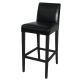 Bolero Faux Leather High Bar Stool Black GG651