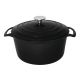 Vogue Black Round Casserole Dish 4Ltr GH301